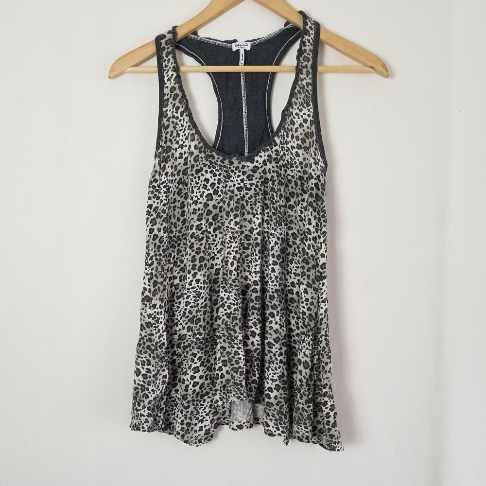 Splendid animal printed racer back tank to size XS (232)